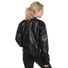 Load image into Gallery viewer, VectorVest Women's Leather Bomber Jacket