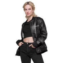 Load image into Gallery viewer, VectorVest Women's Leather Bomber Jacket