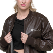 Load image into Gallery viewer, VectorVest Women's Leather Bomber Jacket