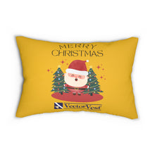 Load image into Gallery viewer, VV Spun Polyester Lumbar Holiday Pillow
