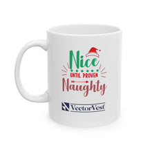 Load image into Gallery viewer, Naughty or Nice - VV Holiday Collection Ceramic Mug, (11oz, 15oz)
