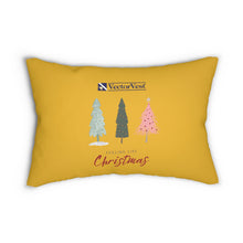 Load image into Gallery viewer, VV Spun Polyester Lumbar Holiday Pillow
