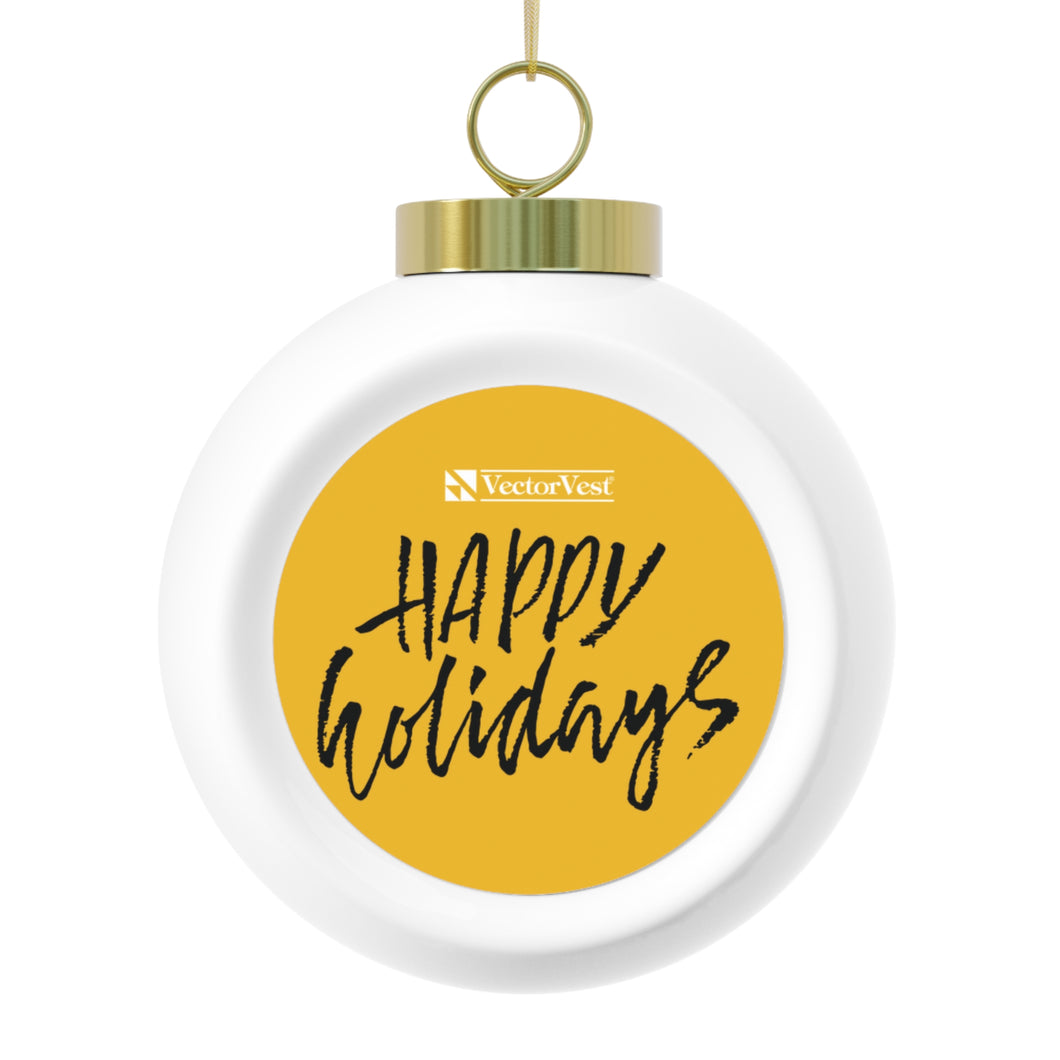 Happy Holidays Christmas Ball Ornament