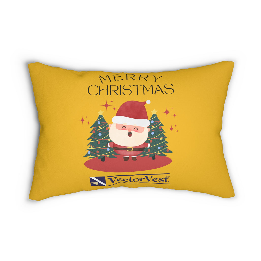 VV Spun Polyester Lumbar Holiday Pillow