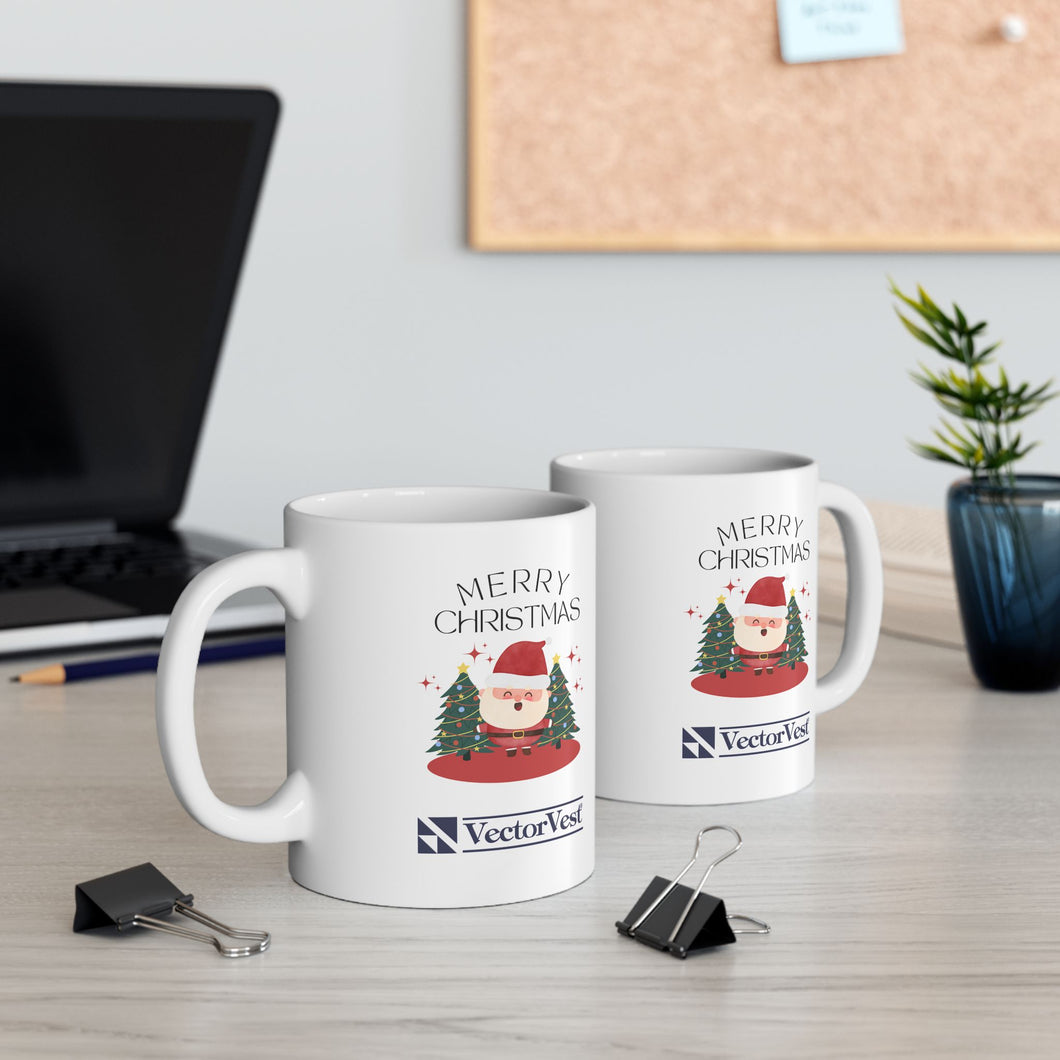 Merry Christmas - VV Holiday Collection Ceramic Mug, (11oz, 15oz)