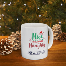 Load image into Gallery viewer, Naughty or Nice - VV Holiday Collection Ceramic Mug, (11oz, 15oz)
