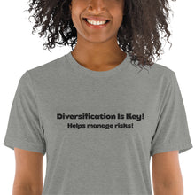 Load image into Gallery viewer, Financial Literacy T-Shirt - “Diversification is key! Helps manage risks!”
