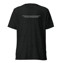 Load image into Gallery viewer, Financial Literacy T-Shirt - “Remember, it’s not just about buying stocks it’s about owning businesses”
