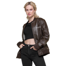 Load image into Gallery viewer, VectorVest Women&#39;s Leather Bomber Jacket
