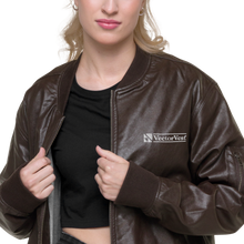 Load image into Gallery viewer, VectorVest Women&#39;s Leather Bomber Jacket
