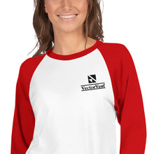Load image into Gallery viewer, VectorVest Women&#39;s 3/4 sleeve raglan shirt
