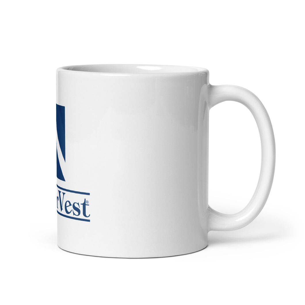 VectorVest White Glossy Mug (Front Facing Logo)